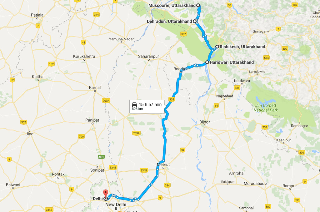 HT | Haridwar Dehradun Mussoorie Rishikesh - 6 Night 7 Days